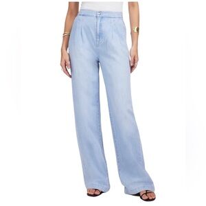 NEW MADEWELL The Harlow‎ Wide-Leg Jean: Airy Denim Edition Noll Wash Size 29